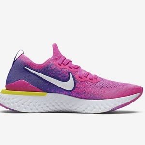 Nike Epic React Flyknit 2 in Laser Fuchsia Pink